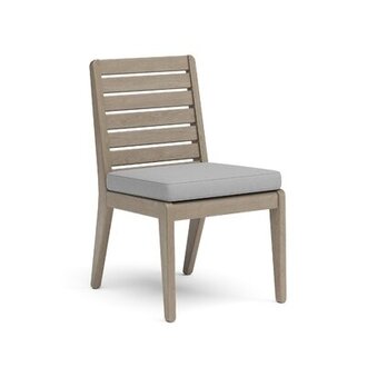 Lebon Outdoor Armless Dining Chair, Set Of 2