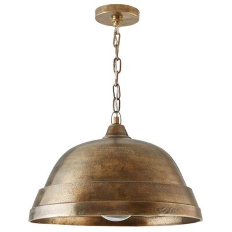 Stacy 1 - Light Single Dome Pendant Finish: Oxidized Brass
