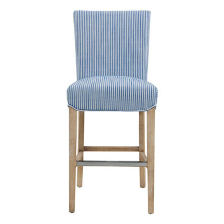 Zyaire Counter and Bar Stool Seat Height: Counter Stool (26" Seat Height), Upholstery: Blue