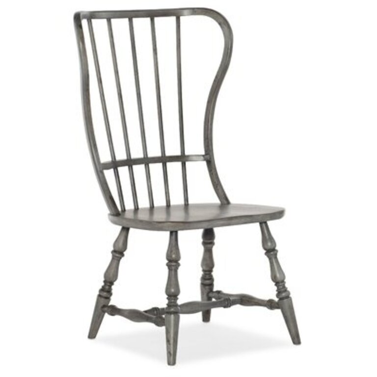 Chamberlain Modified Windsor Back Side Chair in Gray