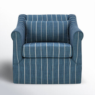 Saul 32'' Wide Swivel Armchair