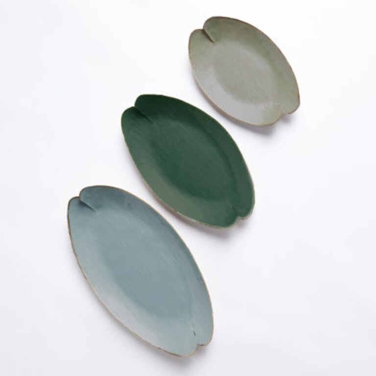 Holderman Metal Tray - Set of 3 Finish: Blue