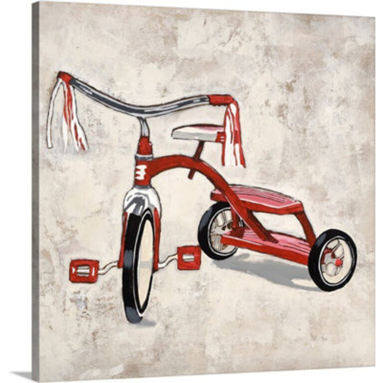 Chandley My First Set of Wheels by Clayton Rabo - Print on Canvas Size: 8" H x 8" W x 1.5" D