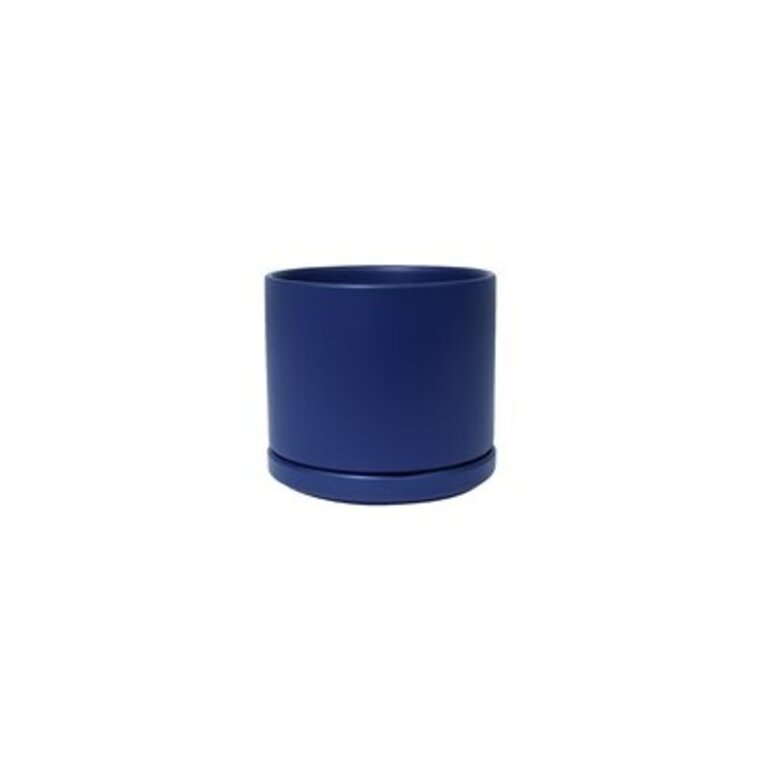 Cheryl Ceramic Pot Planter Color: Blue, Size: 11.5" H x 12.5" W x 12.5" D