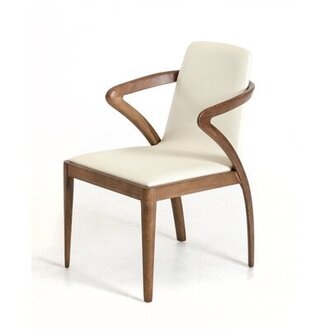 Cokato Upholstered Arm Chair in Cream