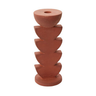 Cadwell Ceramic Tabletop Candlestick Size: 9" H x 3.5" W x 3.5" D