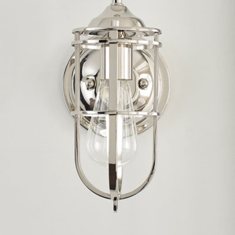 Anning 1 - Light Dimmable Armed Sconce Finish: Polished Nickel
