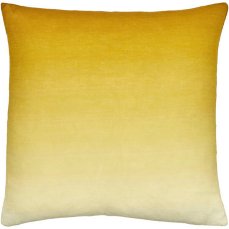 Deadra Linen Blend Throw Square Pillow Cover & Insert Color: Mustard, Size: 22" x 22", Fill Material: Down