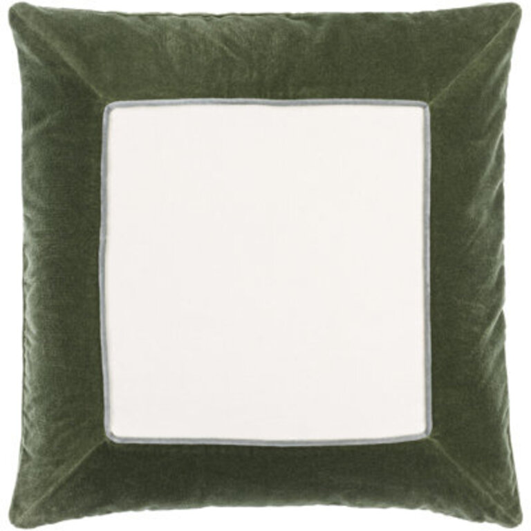 Rainier Cotton Throw Pillow Color: Green, Size: 22" x 22", Fill Material: Pillow Cover Only - No Insert