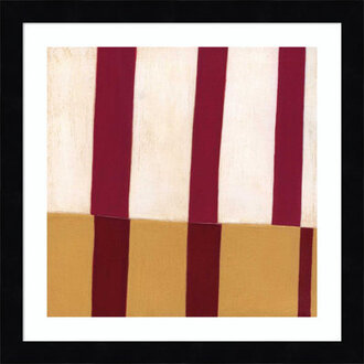 Broken Stripes 2 By Laura Nugent Framed Art Print Format: Black, Size: 13" H x 13" W x 1" D
