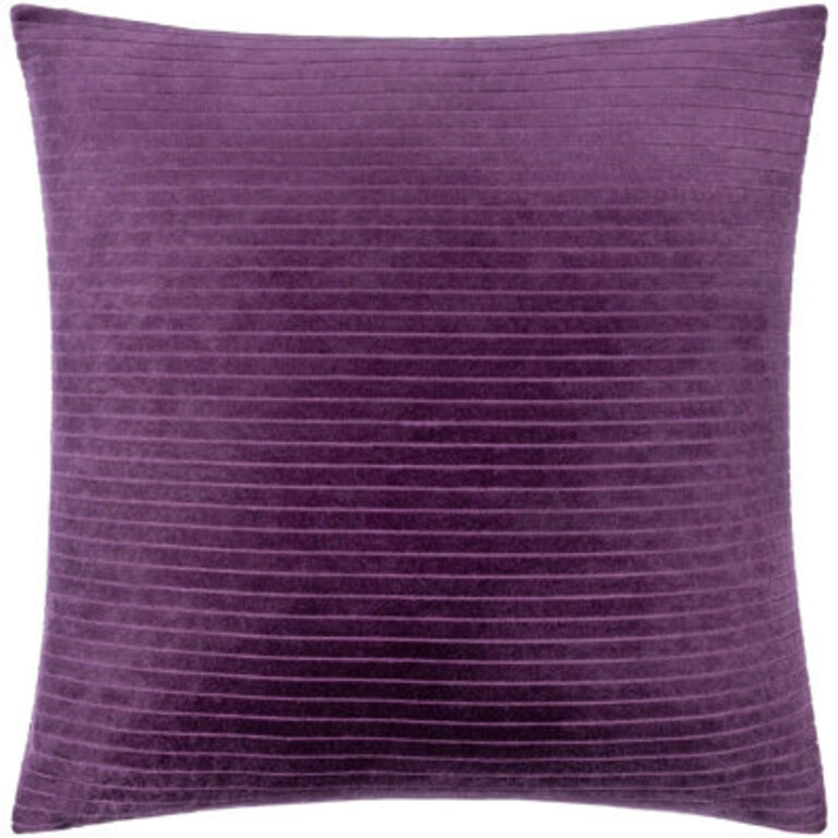 Alda Throw Pillow Color: Plum, Size: 20" x 20", Fill Material: Down