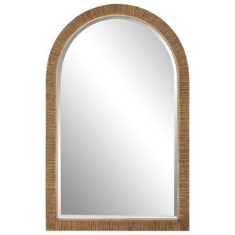 Adrianne Arch Rattan Wall Mirror