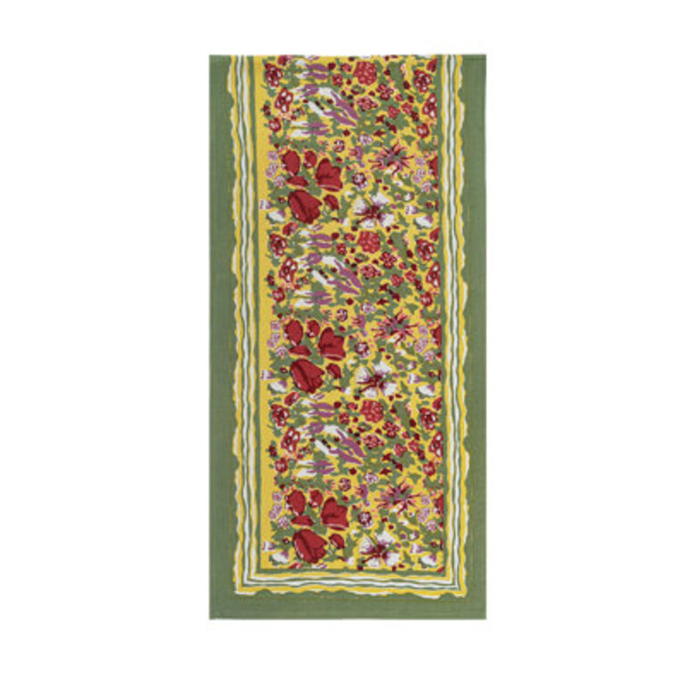 Rochele Table Runner Size: 90" L x 16" W, Color: Green