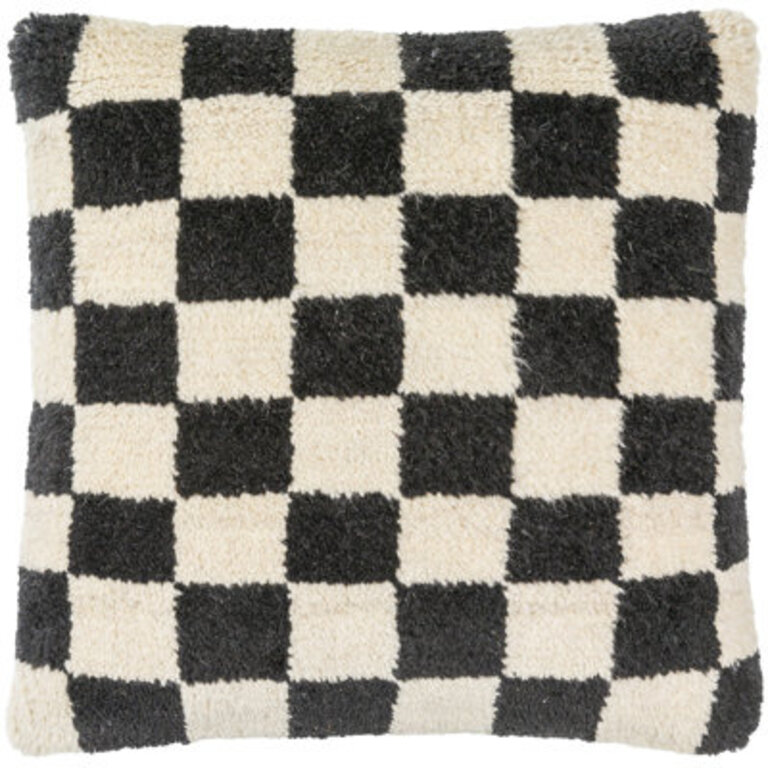 Villere Accent Pillow Color: Black, Size: 18"H x 18"W, Fill Material: Polyester