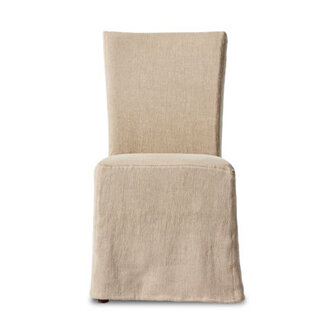Rennie Upholstered Parsons Chair in Savile Flax Upholstery Color: Coffee Bean