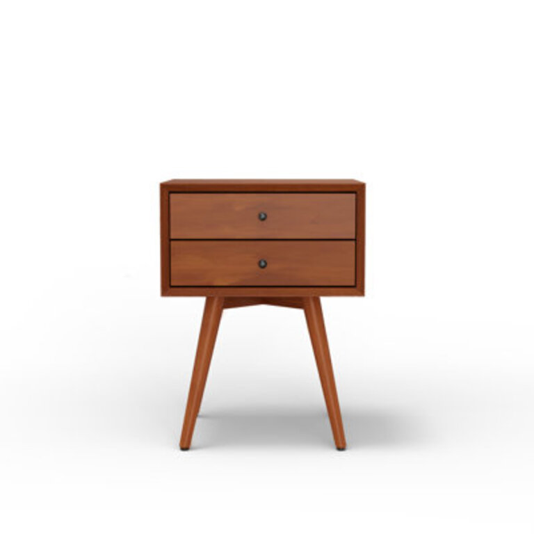 Williams 2-Drawer Mini Nightstand Color (Frame/Drawer): Acorn