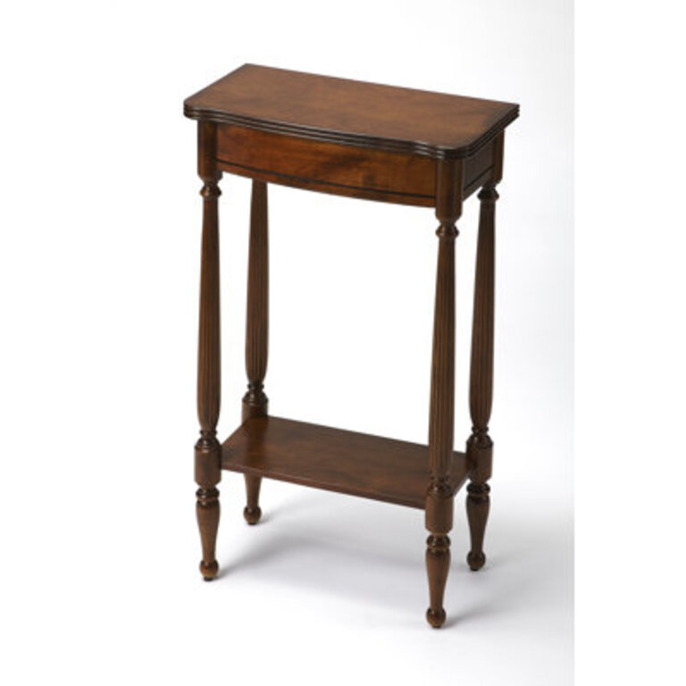 Dalzell 17.5" Console Table Color: Antique Cherry