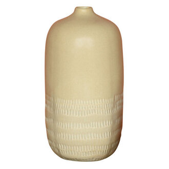 Poisson Beige Ceramic Table Vase Size: 10.5" H x 5.5" W x 5.5" D