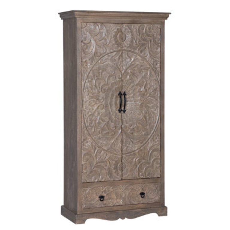 Concerto Armoire Color: Light Gray
