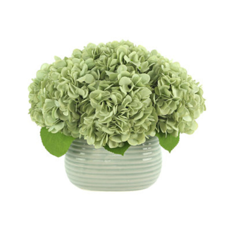 Hydrangea Centerpiece in Vase