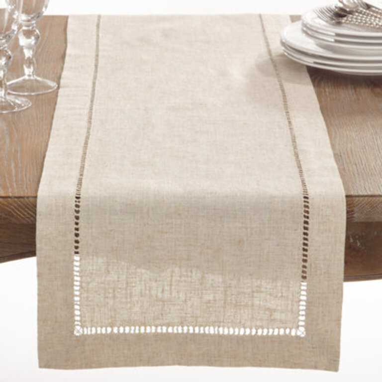Cowen Hemstitched Table Runner Size: 72" L x 16" W