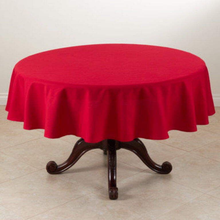 Grace Tablecloth Size: 72" L x 72" W, Color: Red