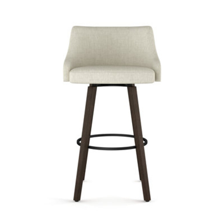 Abasi-Ima Swivel Counter & Bar Stool Seat Height: Counter Stool (26.88" Seat Height), Color: Light Beige