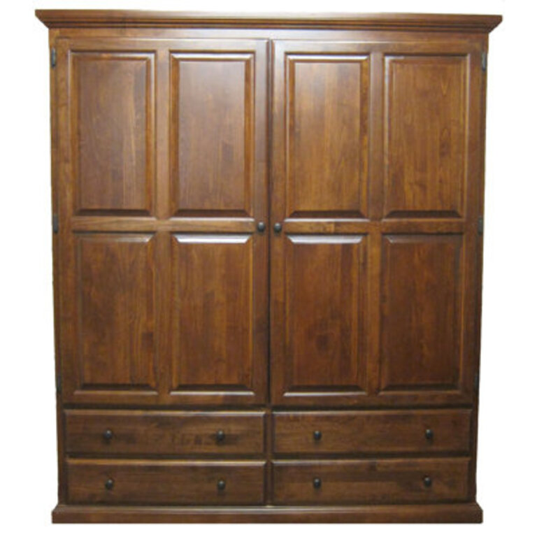 Larkin 4 Drawer Combo Dresser Color: Antique Alder