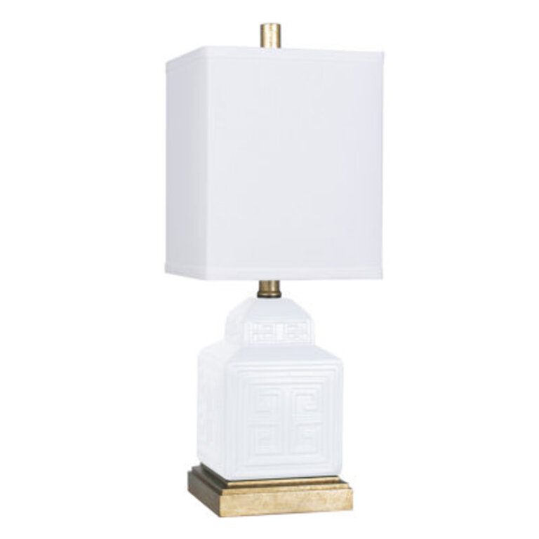 Menderes Table Lamp Base Color: White