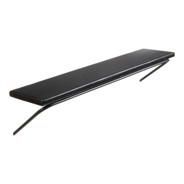 Janetis Wall Mounted Shelves Size: 7.5'' H X 36'' W X 8'' D, Finish: Black