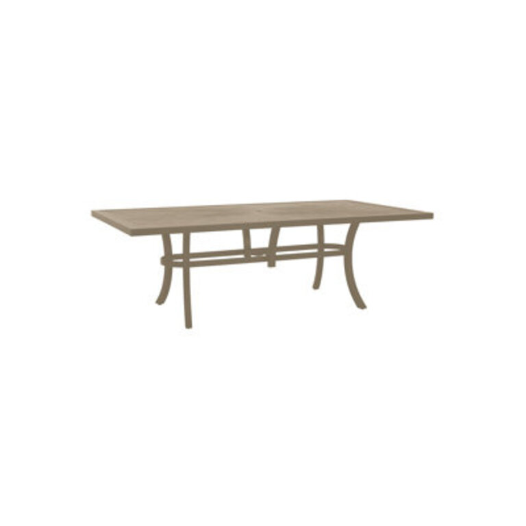 Linea Cast Aluminum Dining Table Color: Moab
