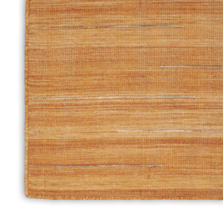 Anerinda Solid Hand Loomed Wool/Cotton Area Rug in Orange Rug Size: Runner 2'3" x 7'6"