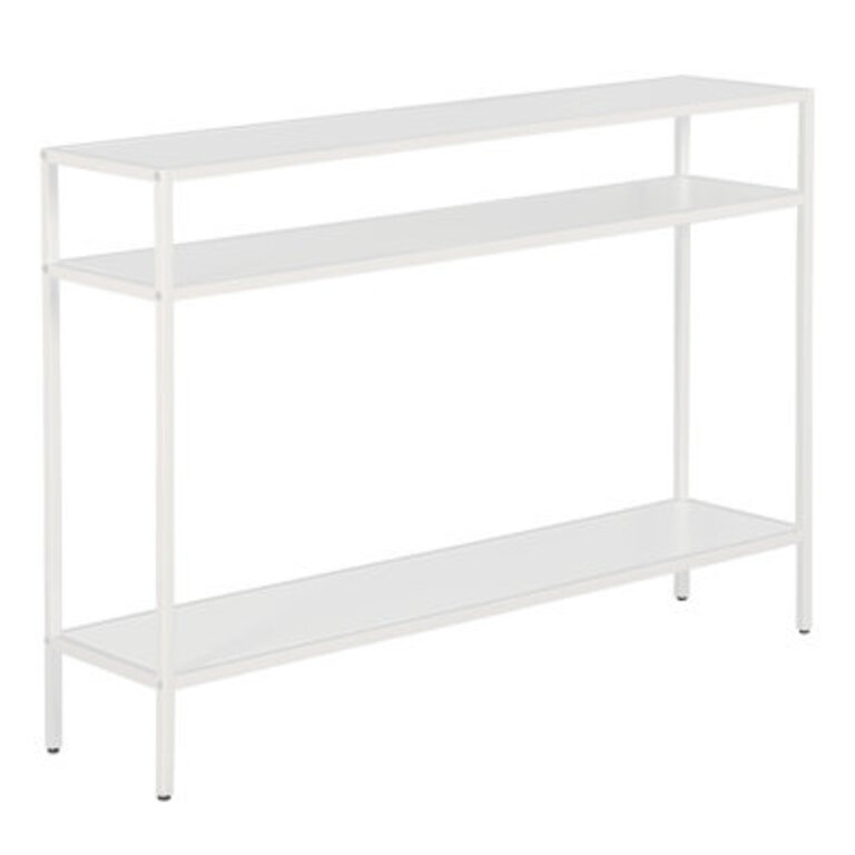 Crepeau Console Table Color: Matte White, Size: 30" H x 42" W x 10" D