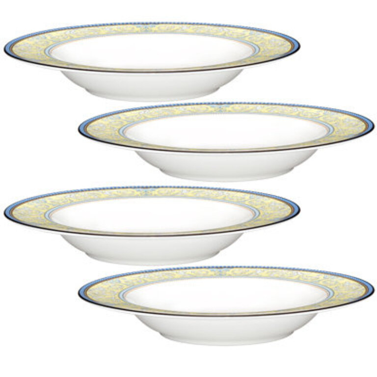 Noritake Menorca Palace Set Of 4 Soup Bowls, 8-1/4", 12 Oz.
