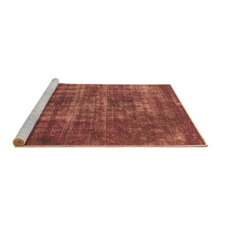 Abstract 904 Brown Machine Washable Area Rugs Rug Size: Square 7'