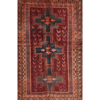 Harling Southwestern Red Area Rug Rug Size: Rectangle 7' x 9'