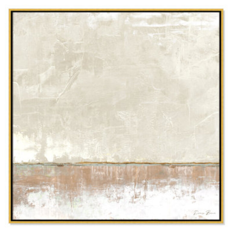 Better Days 2 - Floater Frame Print on Canvas Format: Gold, Size: 37.5" H x 37.5" W