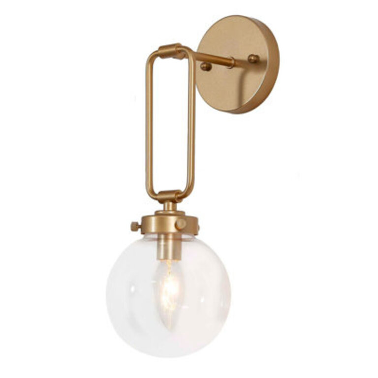 Alec Dimmable Wall Sconce Long Armed Fixture Finish: Bronze