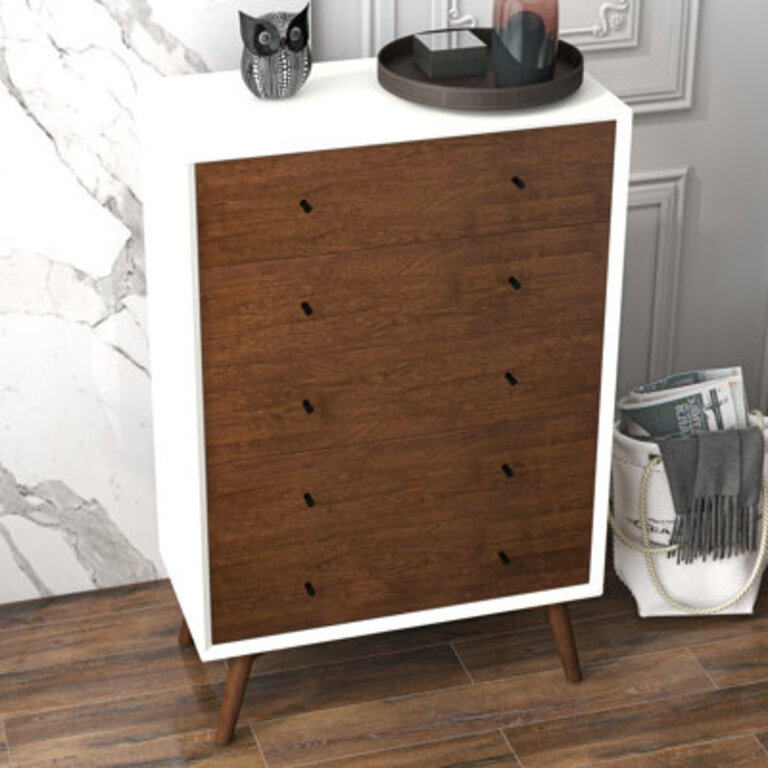Rudder 5 Drawer 31.5'' W Chest Color: White