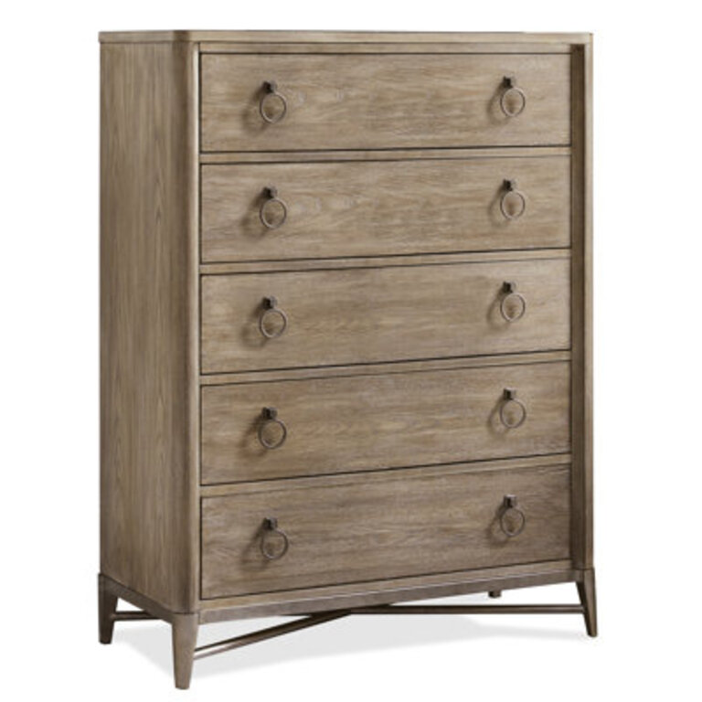 Regan 5 Drawer Chest Color: Natural