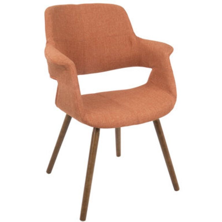 Amein Upholstered Arm Chair Color: Orange