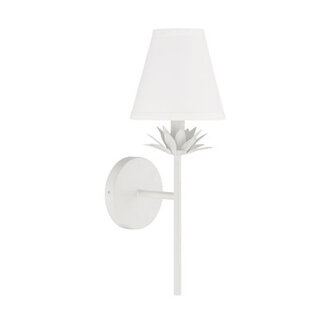 Melroy 1 - Light Dimmable Armed Sconce Finish: White
