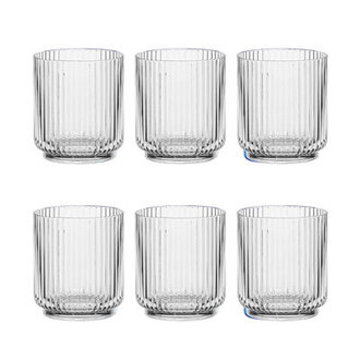 Laya Fluted Acrylic Low Tumbler Glass Color/Finish: Clear