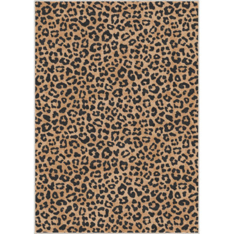 Mercer41 Havsa Leopard Brown Modern Flat-Weave Rug Rug Size: Rectangle 5' x 7'