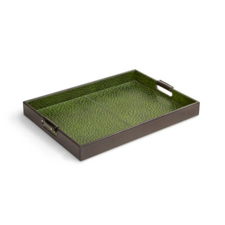 Carmine Leather Tray