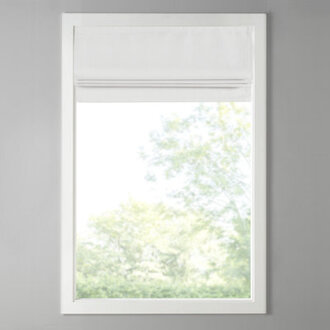 Galen Basketweave Cordless Room Darkening Roman Shade Blind Size: 34"W x 64"L, Color: White