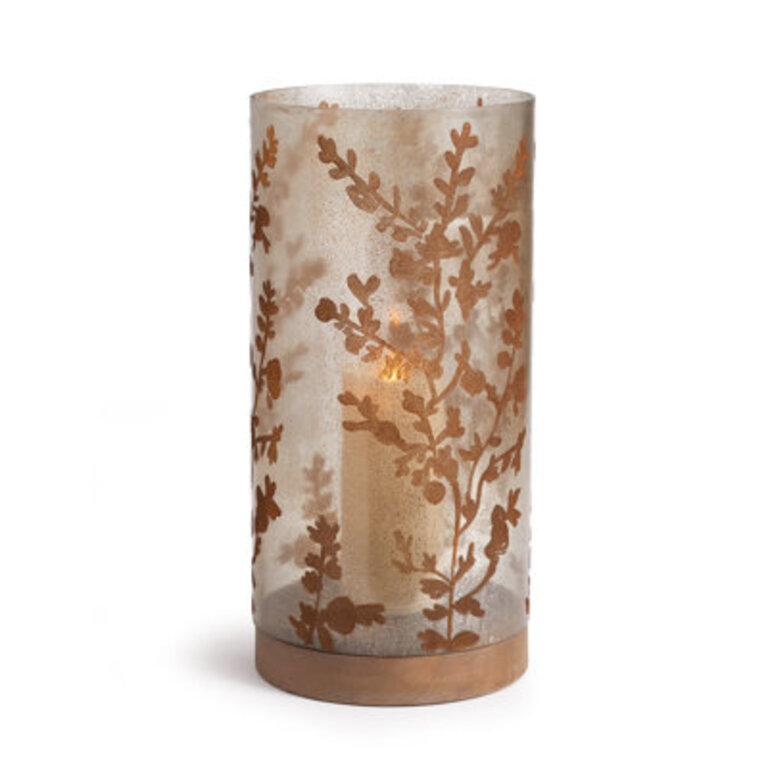 Glass Tabletop Hurricane Size: 19" H x 9.25" W x 9.25" D