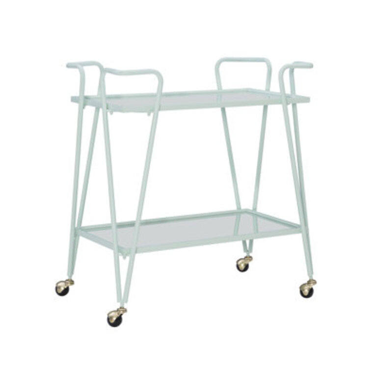Sarish Bar Cart Frame Color: Mint Green