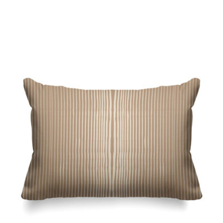 Ash Indoor/Outdoor Lumbar Pillow Color: Umber