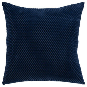 Zoya 100% Cotton Lumbar Rectangular Pillow Cover & Insert Color: Deep Dark Blue